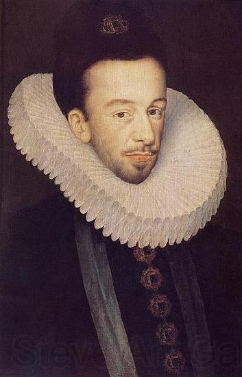 Francois Quesnel Portrait of Henri Valois Spain oil painting art